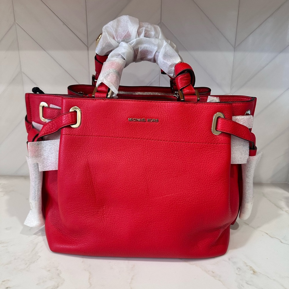 Michael Kors Bold Red Satchel